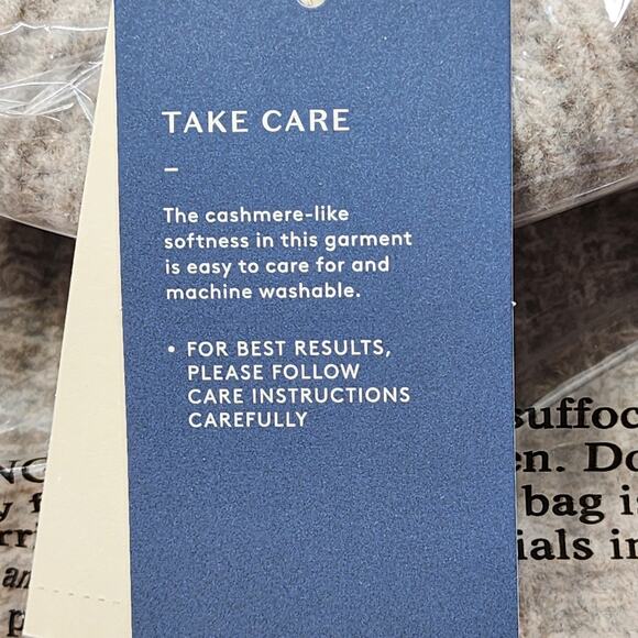 NEW Universal Thread Sweater Womens L Tan Turtleneck Cashmere-Like Pullover Boxy - Picture 4 of 10